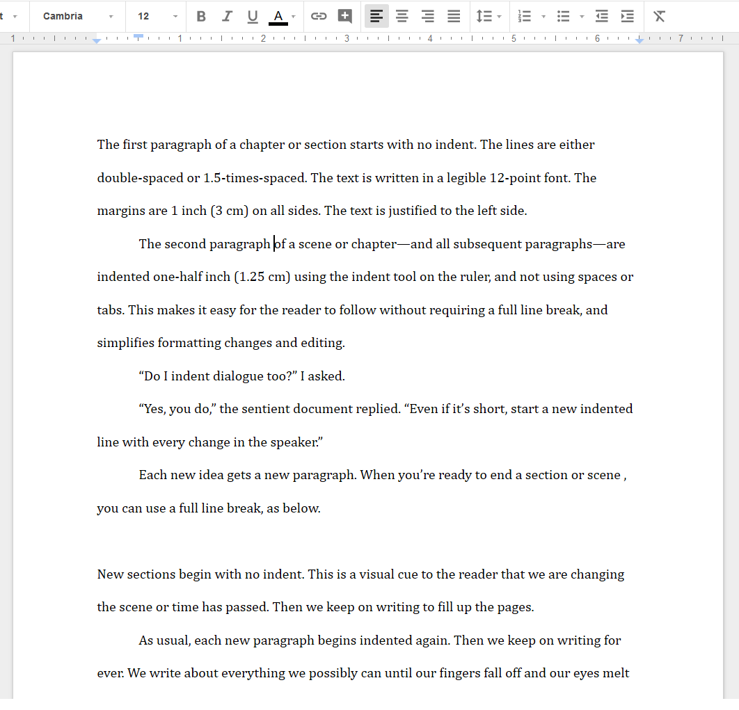 How to format your story in Google Docs – The Library