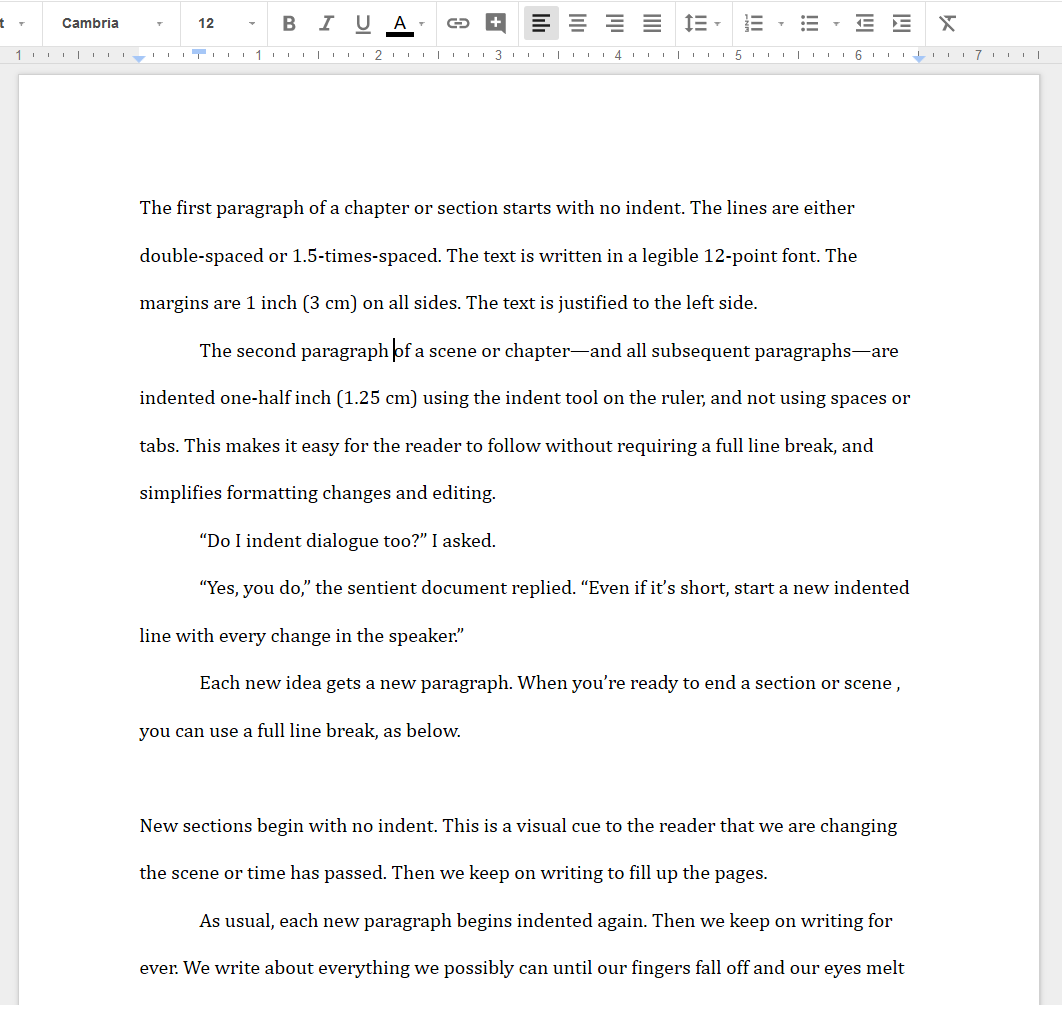 How To Write A Story On Google Docs