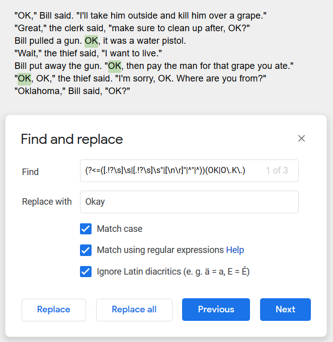 Using Regex In Google Docs The Library