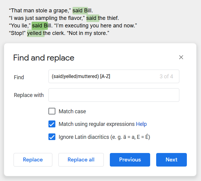 Using Regex In Google Docs The Library